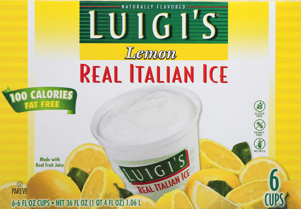 LUIGI'S Italian Ice, Real, Lemon