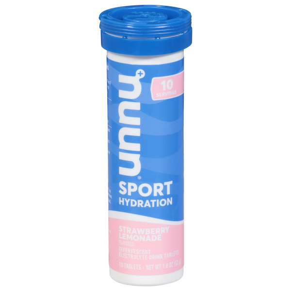 Nuun Sport Hydration, Strawberry Lemonade Flavored, Effervescent Electrolyte Drink Tablets