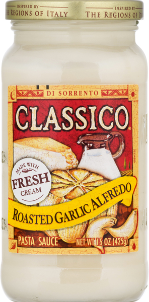 Classico Pasta Sauce, Roasted Garlic Alfredo