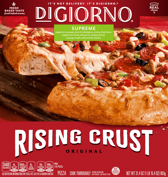 DiGiorno Pizza, Supreme, Original, Rising Crust