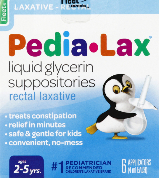 Pedia-lax Laxative, Rectal, Suppositories
