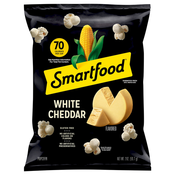 Smartfood Popcorn, White Cheddar Flavored