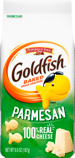 Goldfish Snack Crackers, Baked, Parmesan