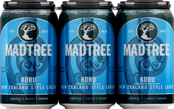 Madtree Beer, Koru, New Zealand Style Lager