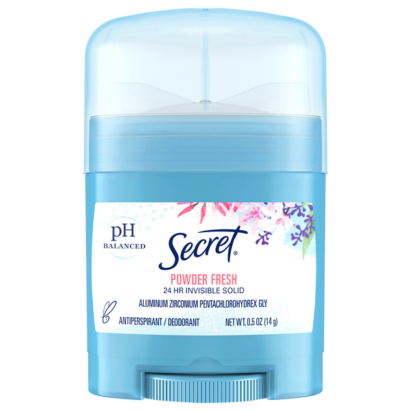Secret Antiperspirant/Deodorant, Invisible Solid, Powder Fresh