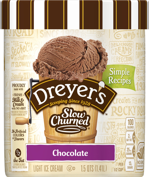 Dreyer's Ice Cream, Light, Chocolate