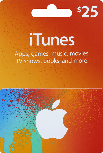 iTunes Gift Card, $25
