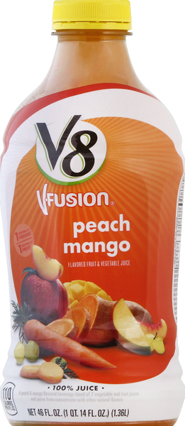 V8 100% Juice, Peach Mango