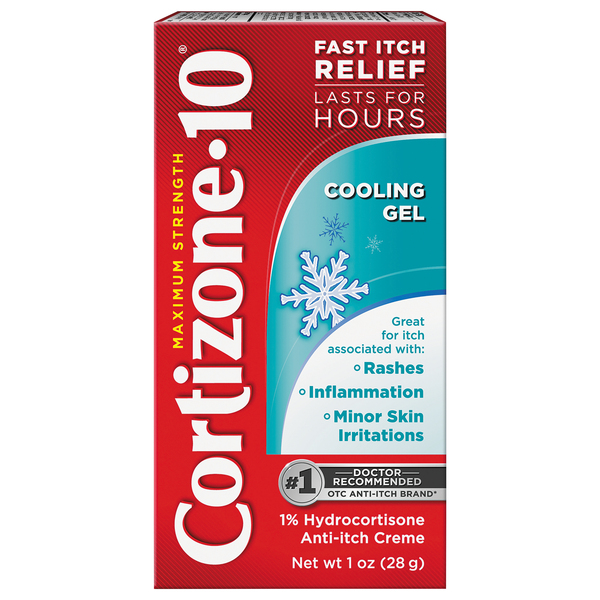 Cortizone-10 Anti-Itch Creme, Cooling Gel, Maximum Strength