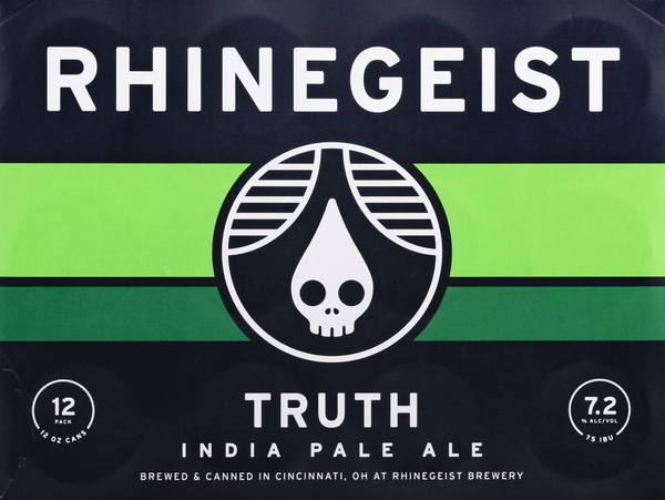 Rhinegeist Beer, India Pale Ale, Truth, 12 Pack