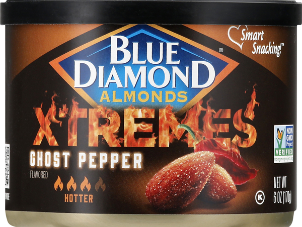Blue Diamond Almonds, Hotter, Ghost Pepper
