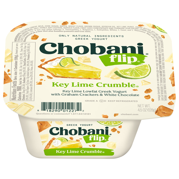 Chobani Yogurt, Greek, Key Lime Crumble