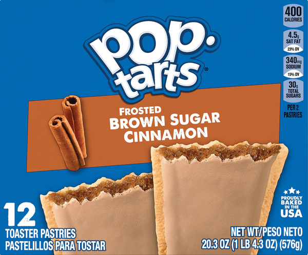 Pop-Tarts Toaster Pastries, Brown Sugar Cinnamon, Frosted, Value Pack