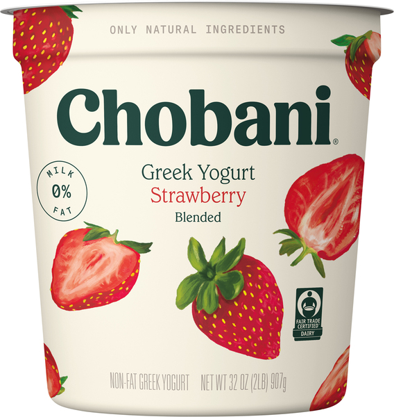 Chobani Yogurt, Greek, Non-Fat, Strawberry