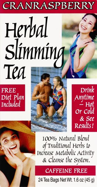 21st Century Herbal Slimming Tea, Caffeine Free, Cranraspberry