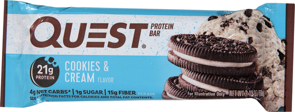 Quest Protein Bar, Cookies & Cream Flavor