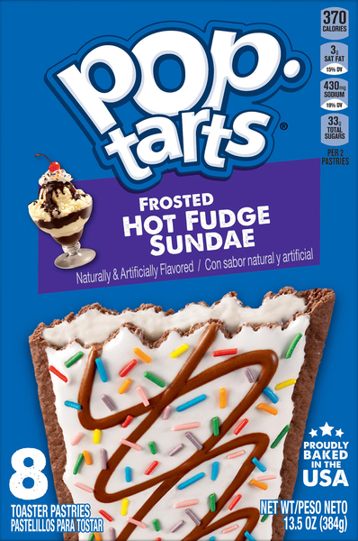 Pop-Tarts Toaster Pastries, Frosted, Hot Fudge Sundae