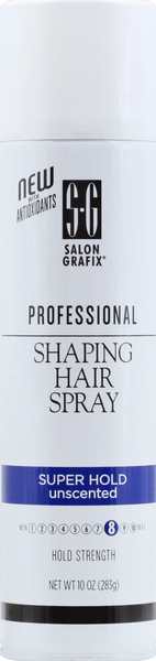 Salon Grafix Hair Spray, Super Hold, Unscented 