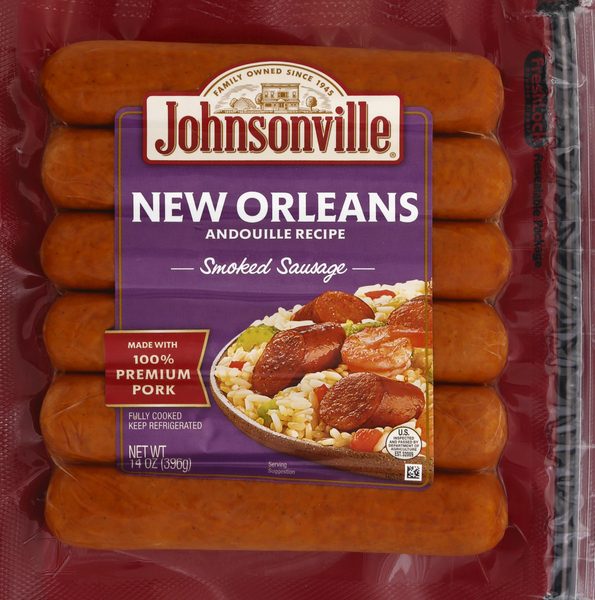 Johnsonville Sausage, New Orleans, Smoked