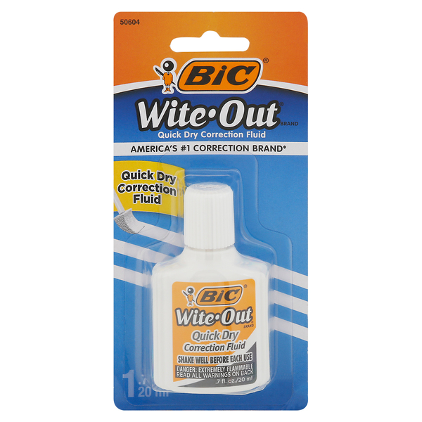 BiC Correction Fluid, Quick Dry