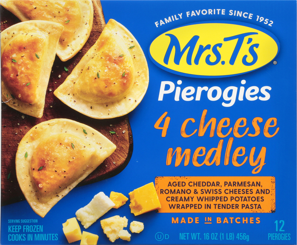 Mrs. T's Pierogies, 4 Cheese Medley