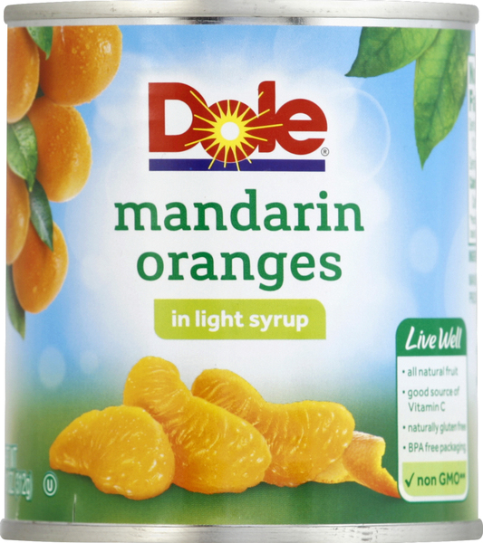 Dole Mandarin Oranges, in Light Syrup