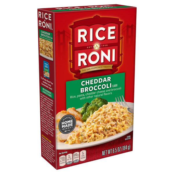 Rice A Roni Rice A Roni Rice Pasta Cheddar Broccoli Flavor 6.5 Oz