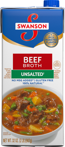 Swanson Broth, Unsalted, Beef