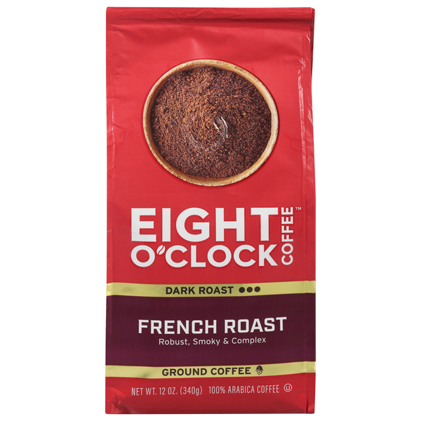 EIGHT O CLOCK Coffee, Ground, Dark Roast, French Roast