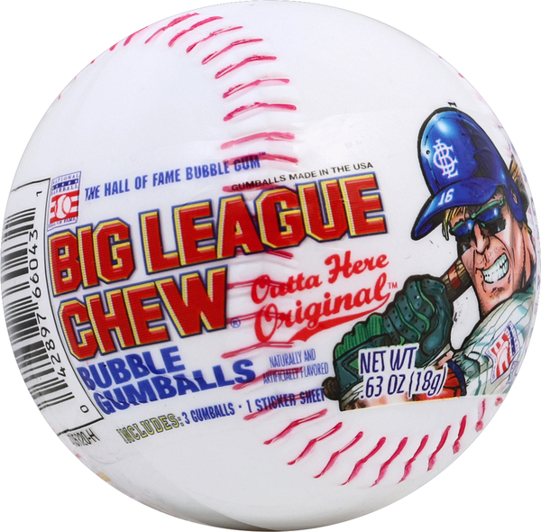 Big League Chew Bubble Gumballs, Outta Here Original