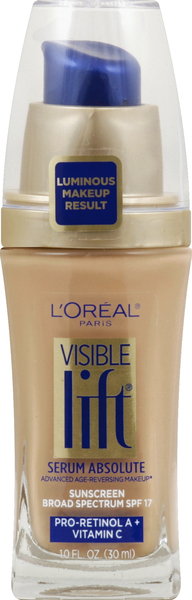 L'Oreal Serum Absolute Sunscreen, Creamy Natural 147, Broad Spectrum SPF 17