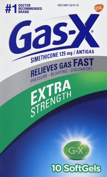 Gas-X Antigas, Extra Strength, 125 mg, Softgels