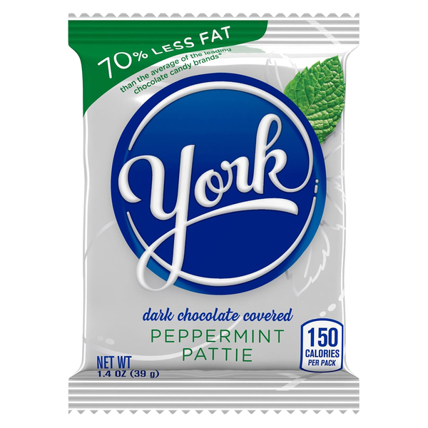York Peppermint Patties, Dark Chocolate Covered
