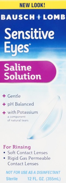 Bausch + Lomb Saline Solution, Gentle