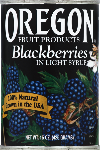 Oregon Blackberries, in Light Syrup