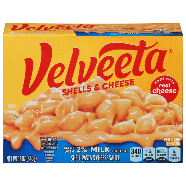 Velveeta Shell Pasta & Creamy Cheese Sauce