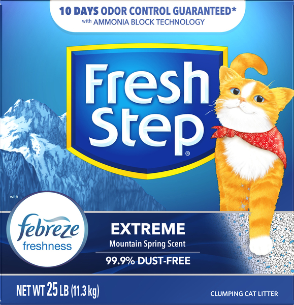 Fresh Step Clumping Cat Litter, Extreme, Mountain Spring Scent