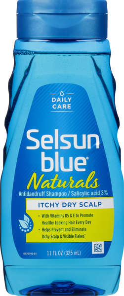 Selsun Blue Shampoo, Antidandruff, Naturals