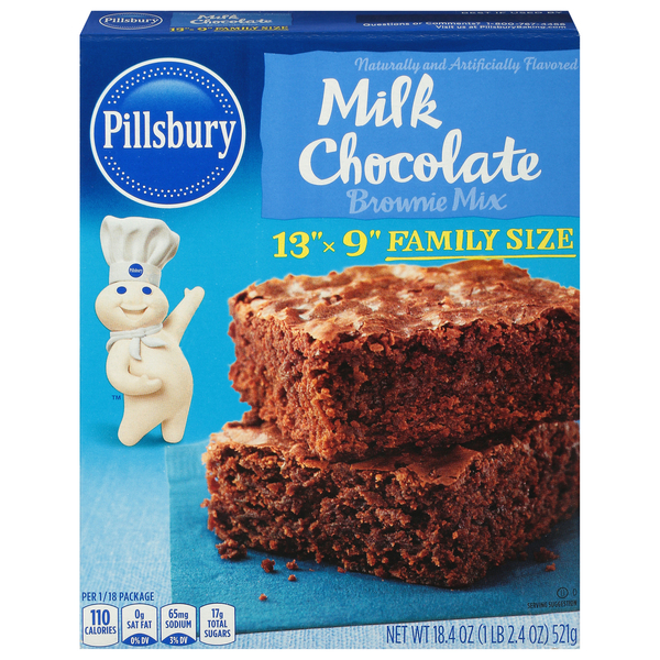 Pillsbury Brownie Mix, Milk Chocolate, Family Size