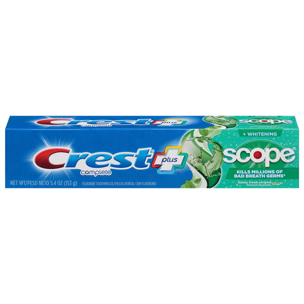 Crest Toothpaste,, Whitening, Minty Fresh Striped