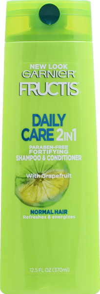Fructis Shampoo & Conditioner, 2 in 1, Fortifying, Daily Care, Normal Hair