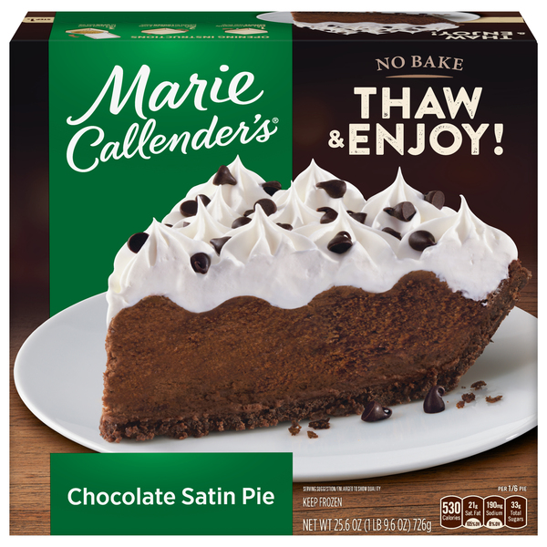 Marie Callender's Satin Pie, Chocolate
