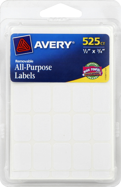 Avery All-Purpose Labels, Removable