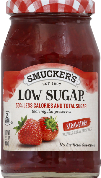 Smucker's Jelly, Reduced Sugar Preserves, Strawberry