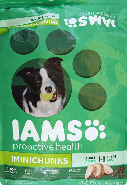 IAMS Dog Nutrition, Premium, Adult 1-6 Years, Minichunks