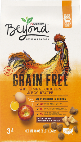 Beyond Grain Free, Natural Dry Dog Food, Grain Free White Meat Chicken & Egg Recipe