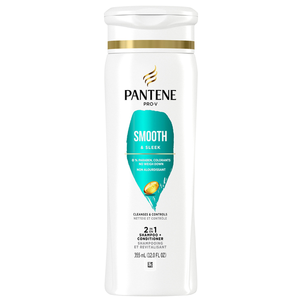 Pantene Shampoo + Conditioner, Smooth & Sleek, 2 in 1