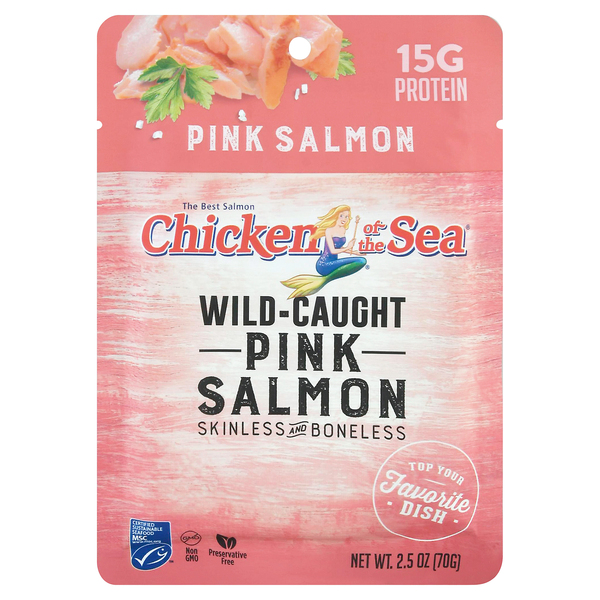 Chicken of the Sea Pink Salmon, Wild-Caught, Skinless and Boneless