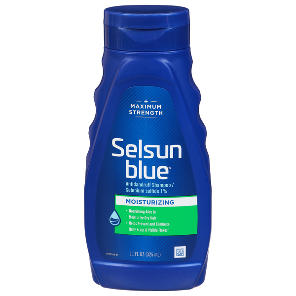Selsun Blue Antidandruff Shampoo, Maximum Strength, Moisturizing
