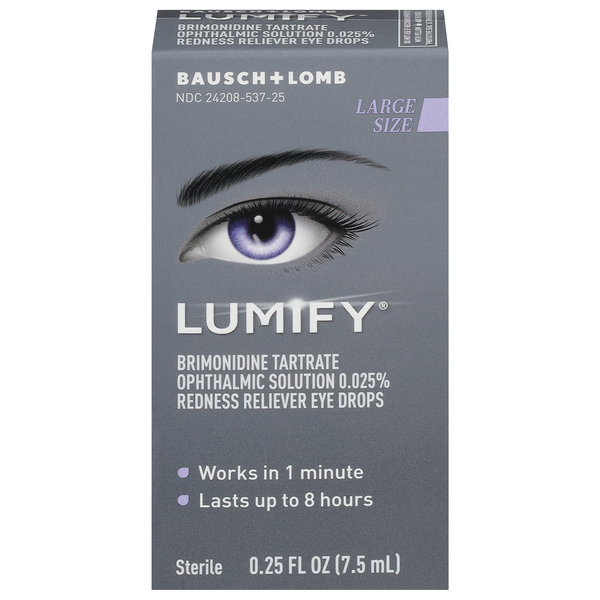 Lumify Eye Drops, Redness Reliever, Sterile